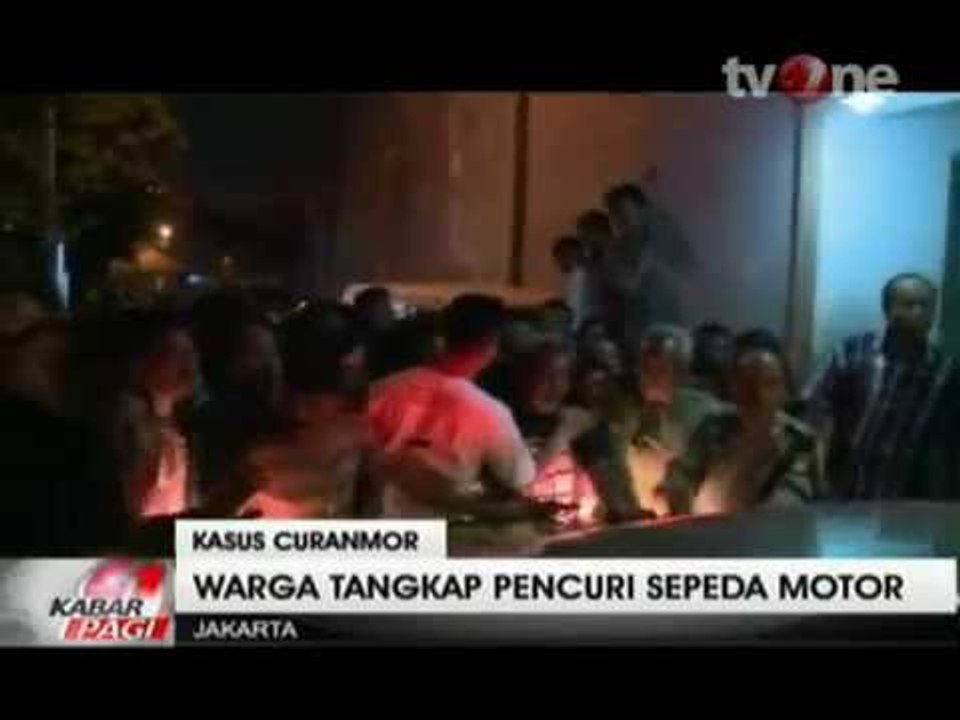 Pencuri Motor Babak Belur Dihakimi Warga