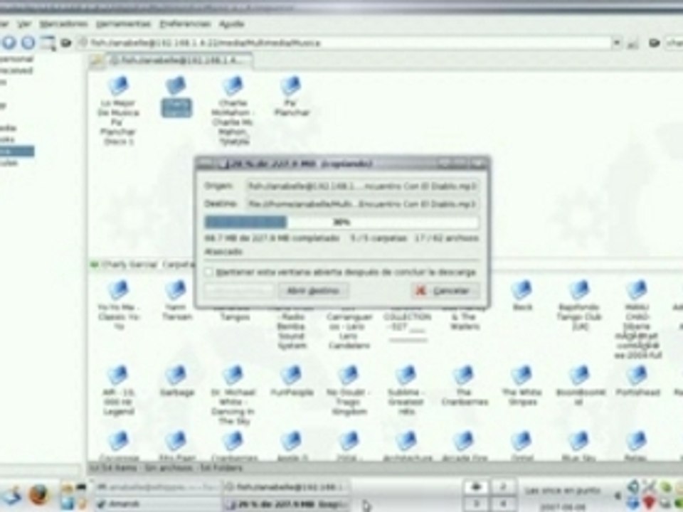 Transferencia de Archivos usando fish://