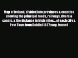 PDF Map of Ireland divided into provinces & counties shewing the principal roads railways rivers