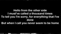 Adele - Hello (Lyrics Video) (Cover)