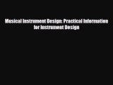 PDF Musical Instrument Design: Practical Information for Instrument Design Free Books