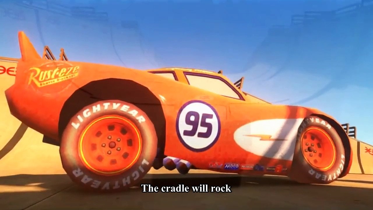 Spiderman Car For Kids - Rock-A-Bye Baby - Nursery Rhymes with Lightning McQueen