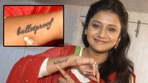 Jui Gadkari aka Kalyani Flaunts Her New Bulletproof Tattoo | Pudhcha Paaul
