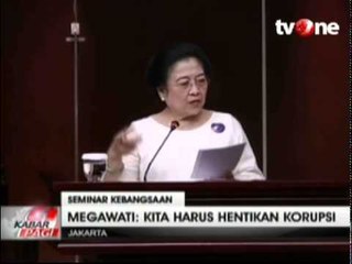 Megawati  KPK Dapat Dibubarkan