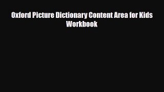 PDF Oxford Picture Dictionary Content Area for Kids Workbook  EBook
