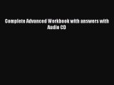 PDF Complete Advanced Workbook with answers with Audio CD  Read Online