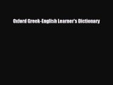 Download Oxford Greek-English Learner's Dictionary  Read Online