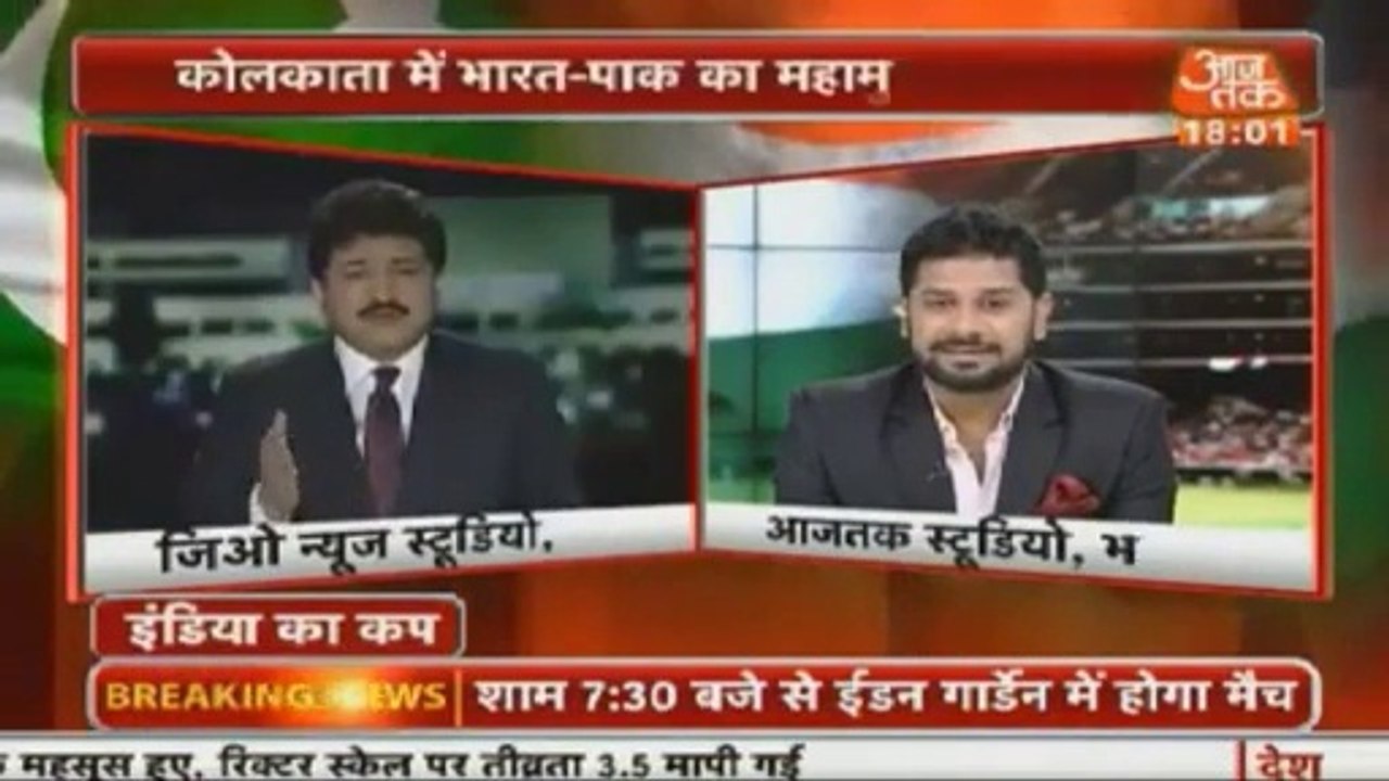 Watch how Hamid mir irritates Indians with the name of Afridi