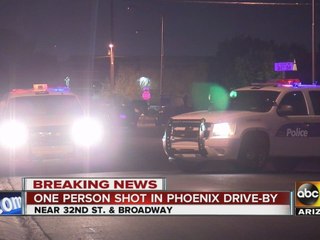 One person shot in Phoenix drive-by