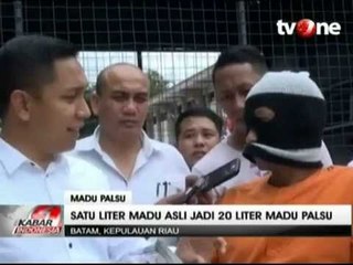 Pengoplos Madu Palsu Ditangkap Polisi di Batam