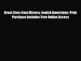 Download ‪Great Lives from History: Jewish Amercians: Print Purchase Includes Free Online Access