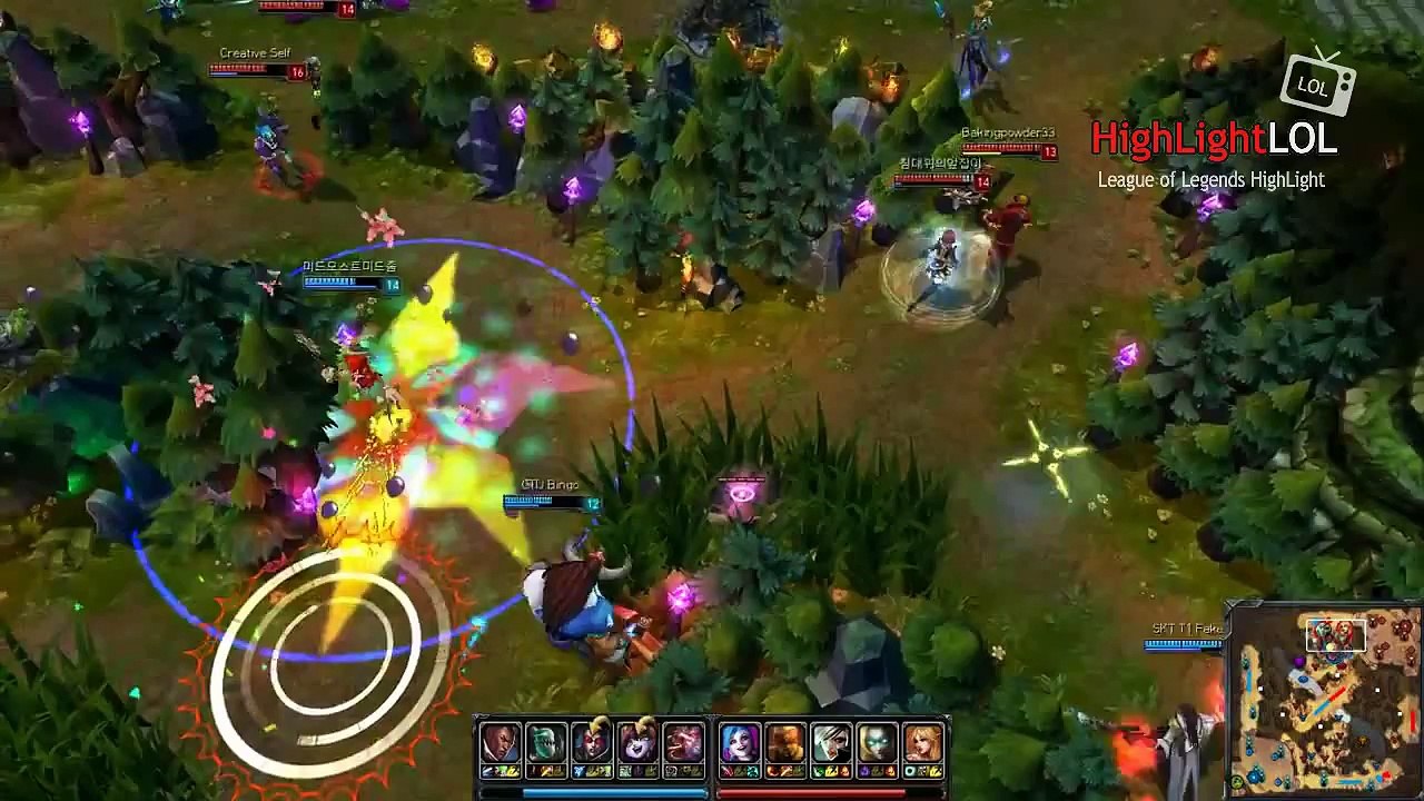 Faker 4 12 Lucian pentakill, Korea league of legends
