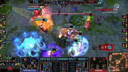 Highlight DIG Shiphtur Pentakill COL VS DIG NA LCS Summer 2014