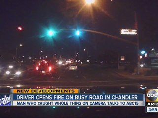 Driver opens fire on busy road in Chandler