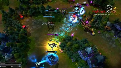 Highlight SKT T1 Faker Riven Mechanics Quadrakill