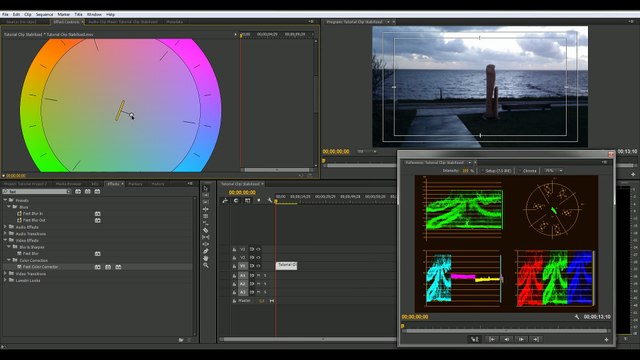 How to achieve a cinematic look by color grading using a waveform monitor Premiere Pro