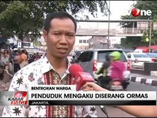 Bentrok Warga dengan Ormas di Pasar Gembrong, Dua Orang Terluka