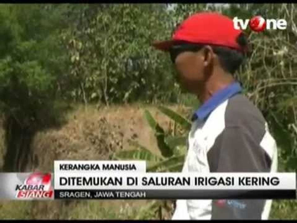 Potongan Tulang Manusia Ditemukan di Saluran Irigasi