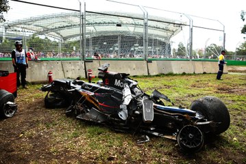 Aparatoso accidente de Fernando Alonso