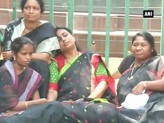 YSR Congress protests, calls party MLA's suspension mockery of constitution