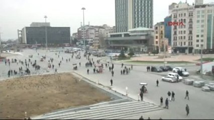 Taksim Meydanı'ndan Görüntüler