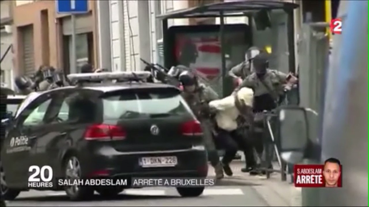 Les images de l'arrestation de Salah Abdeslam