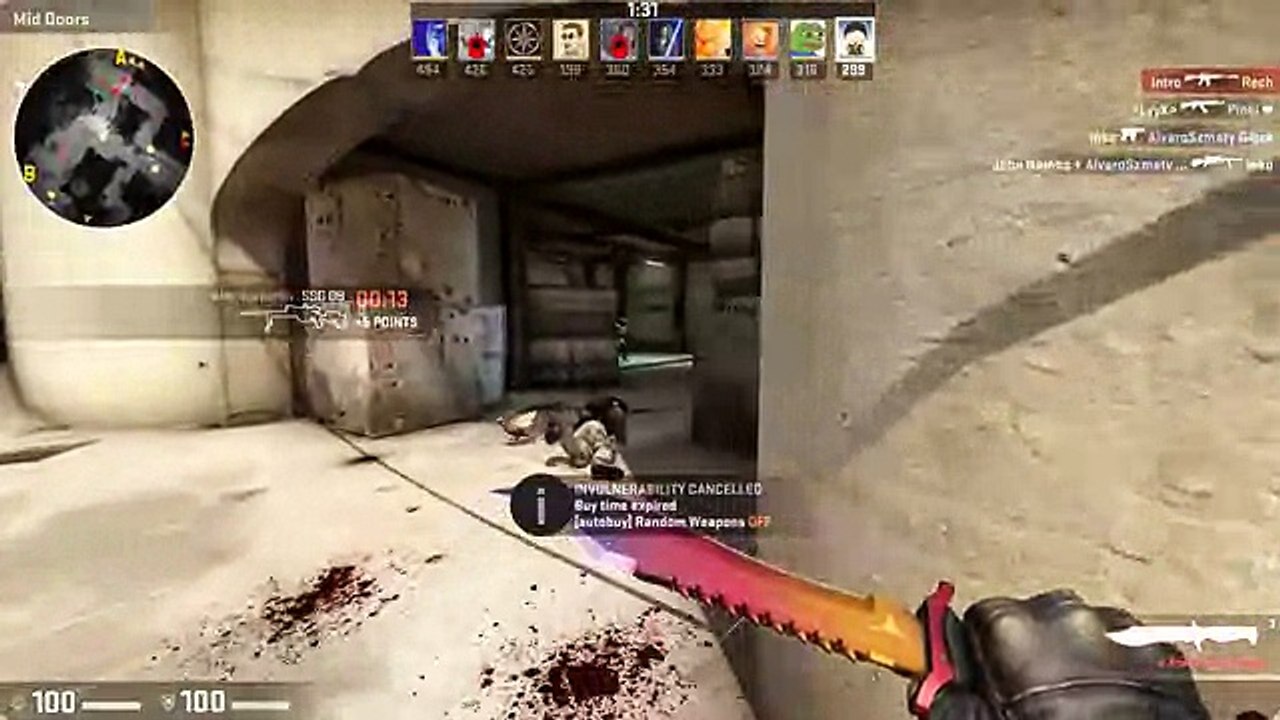 CS-GO - Bowie Knife (Fade) Gameplay