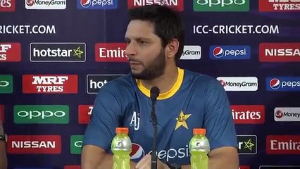 Shahid Afridi Press Conference in India 13-March-2016 #WT20