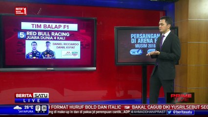 Pesaing Rio Haryanto di Balapan Formula 1