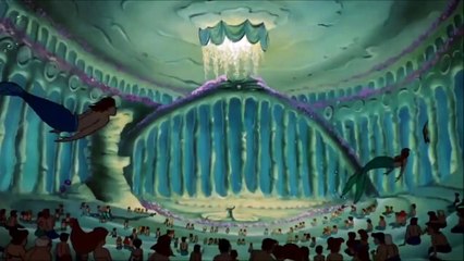 The Little Mermaid - King Triton and Sebastian Entrance HD