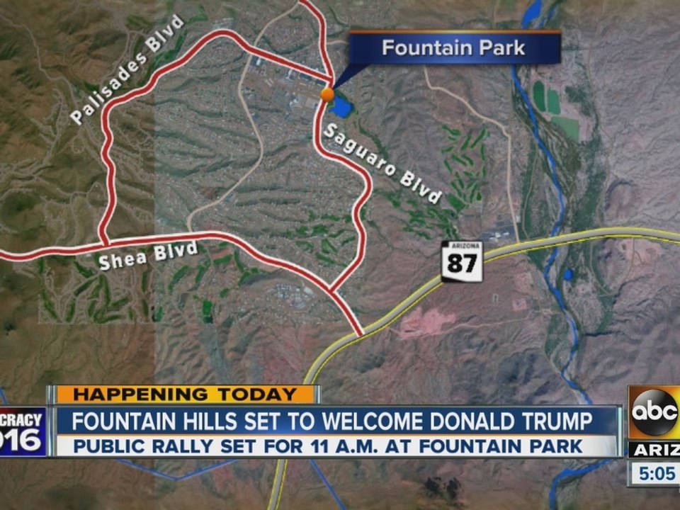 Donald Trump hosting rally in Fountain Hills