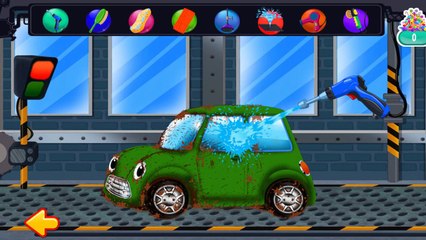 Мультики про машинки - Car Wash -  Гараж - Машины на Автомойке - легковые машины