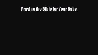 Read Praying the Bible for Your Baby Ebook Free