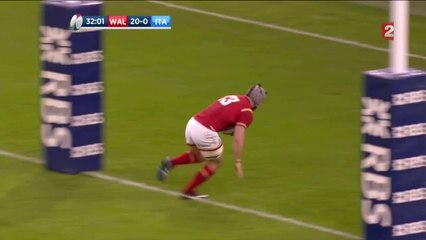 VIDEO. Pays de Galles-Italie : l'essai gallois incroyable de 70m de Davies !