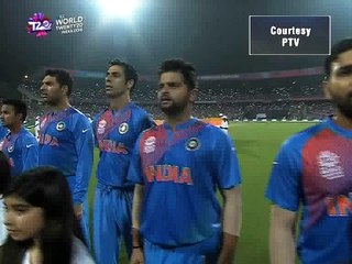 Amitabh Bachchan sang the Indian national anthem before the Pak-India WT20 -19 March 2016