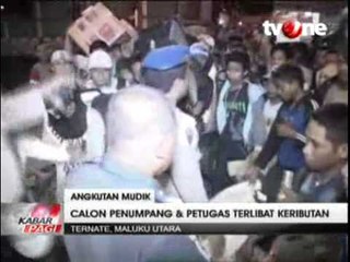 Calon Penumpang dan Petugas Pengamanan Pelabuhan Ahmad Yani Terlibat Keributan