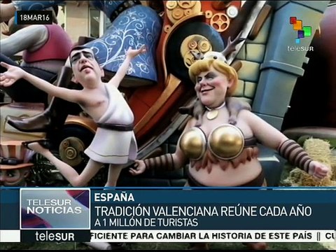 España: Valencia celebra sus fiestas de las fallas