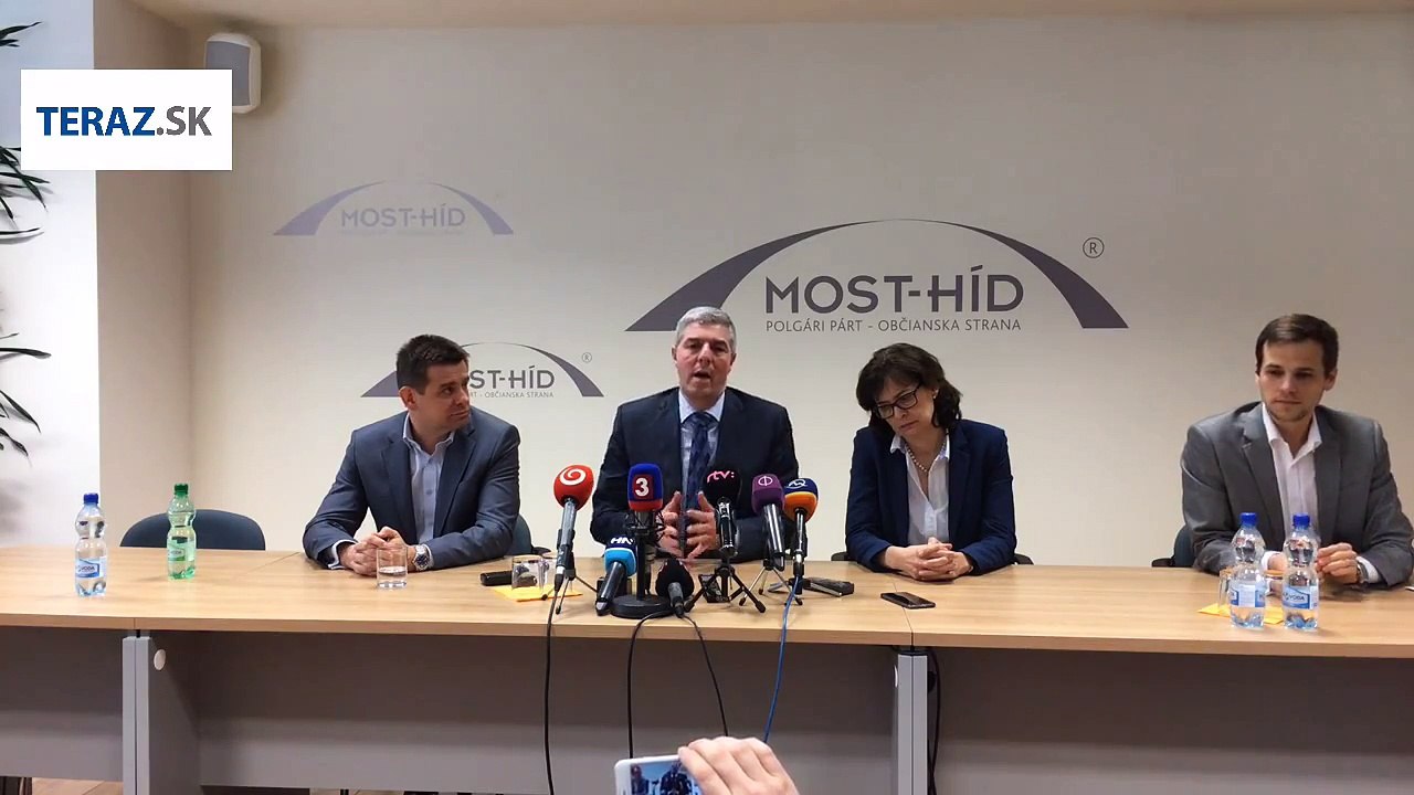 ZÁZNAM:Most-Híd vstúpi do vlády so Smerom-SD, SNS a #Sieťou 