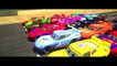 Disney Pixar Cars Lightning Mcqueen race with Rayo Dinoco Spiderman Macqueen Mater Batman Hulk