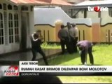 Rumah Kasat Brimob Gorontalo Dilempar Bom Molotov