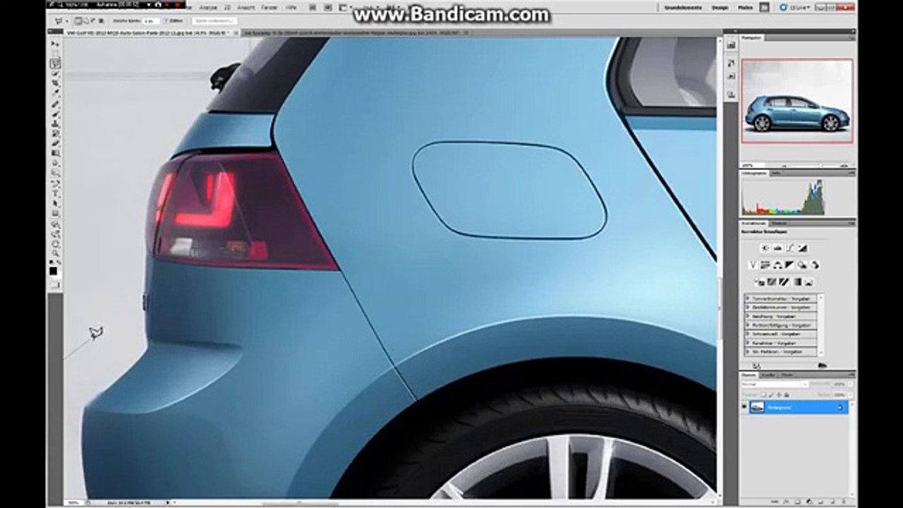Photoshop Tutorial [HD] car tuning Auto tunen Tiefer + Felgen