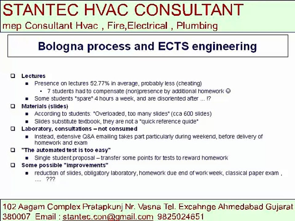 2170 Bologna process HVAC Consultant 9825024651
