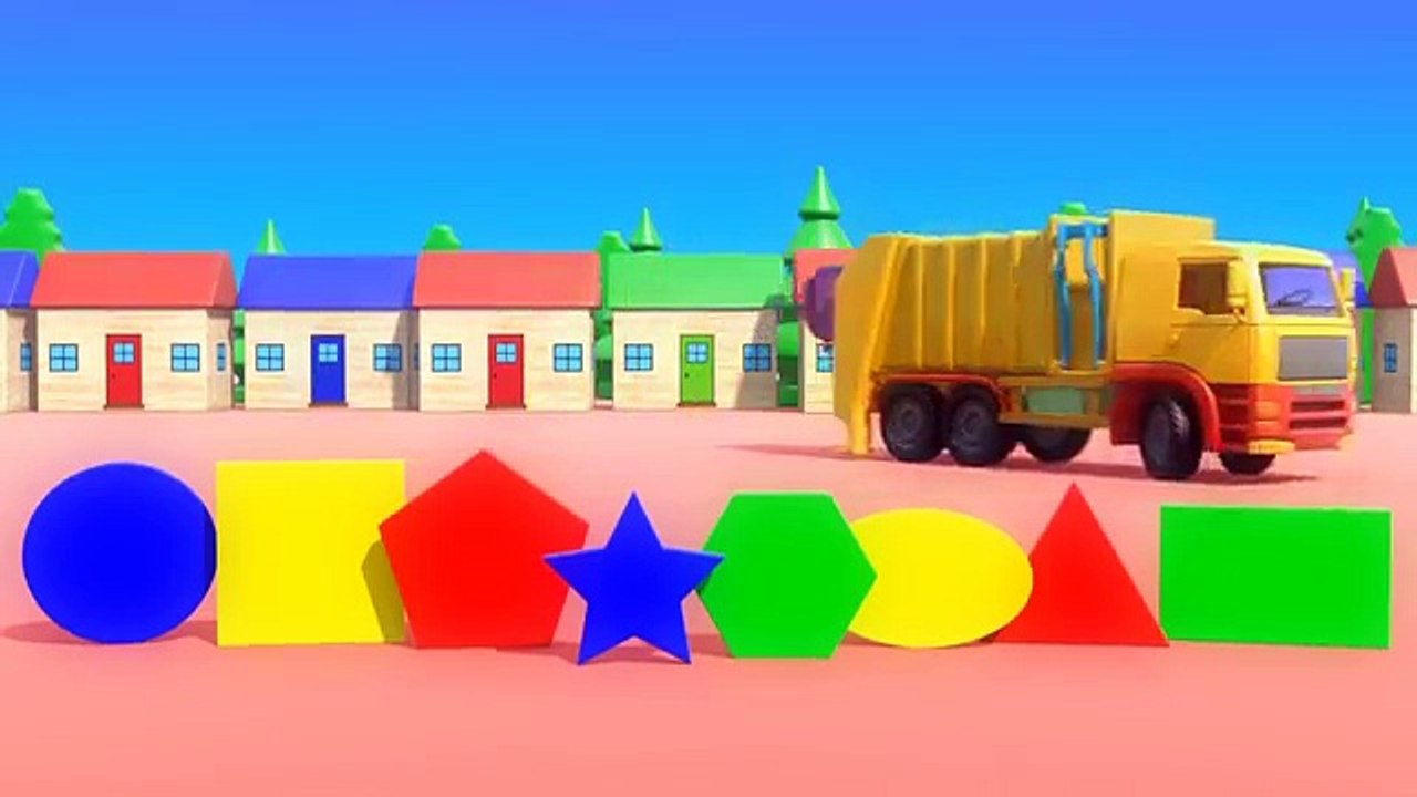 Binkie TV - Garbage Truck - Learn Shapes ¦ For Kids