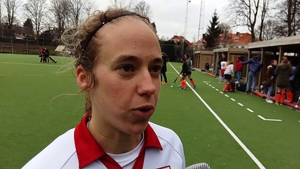 Laurine Delforge après la victoire de l’Antwerp au White Star