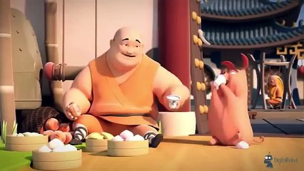 3D Animation Short Film Funny - Life in Shaolin Temple - Best Cartoon for kids