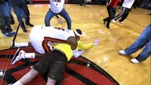 LeBron tackles Heat fan who hits $75,000 shot!