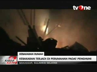 Kebakaran Rumah di Makassar Tewaskan 5 Penghuni