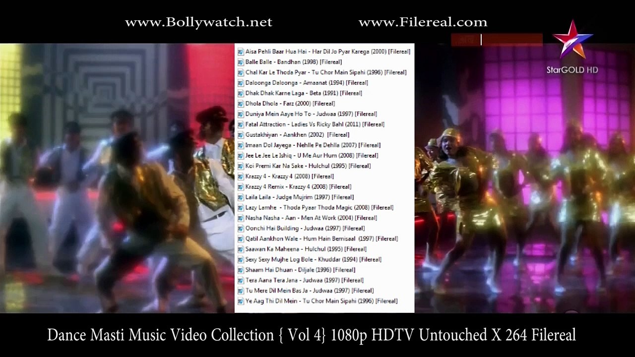 Dance Masti Music Video Collection {Vol 4} 1080p HDTV Untouched X 264 Filereal DEMO