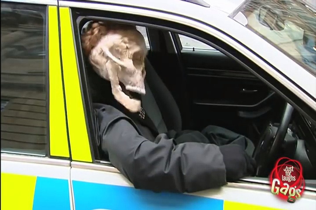 Police Officer Skeleton Prank