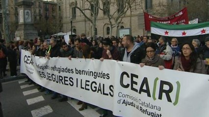 Varios miles de personas se manifiestan en Barcelona en contra del racismo